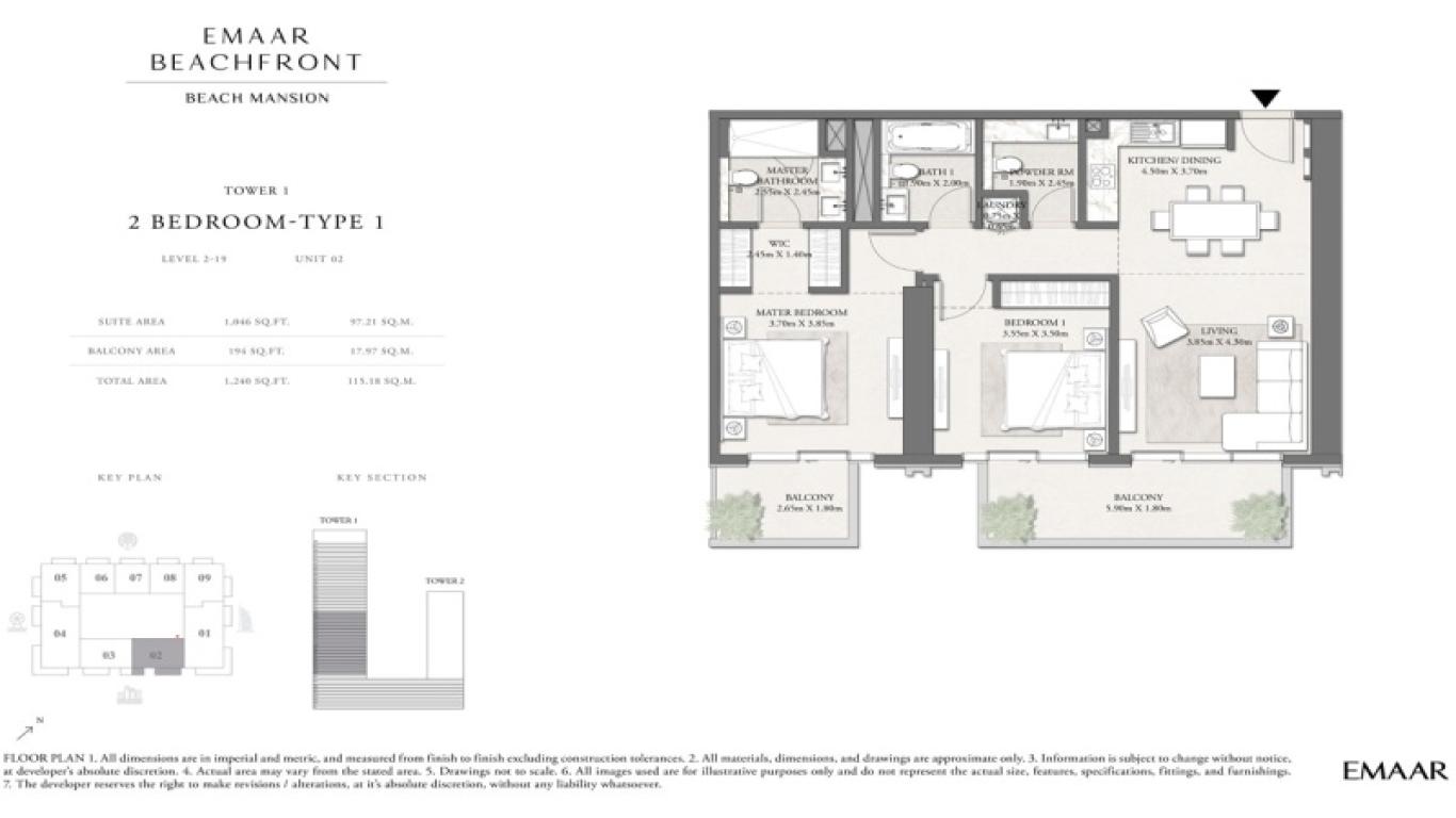 Beach Mansion Tower 1 Emaar Beachfront-beach-mansion-plan2.jpg